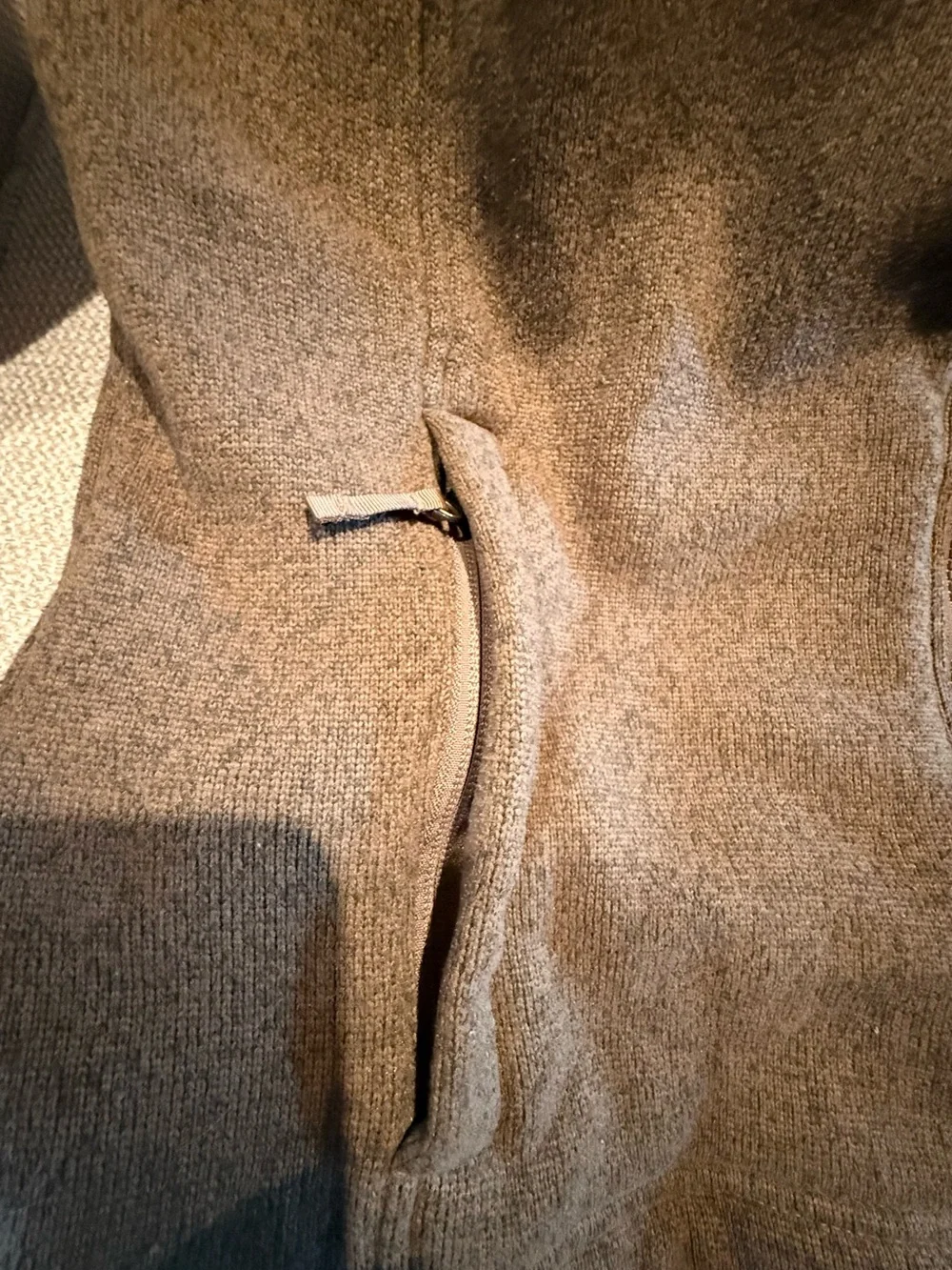 The North Face Brown Full-Zip Sweater Fleece Jacket Sz M Outdoor Coat